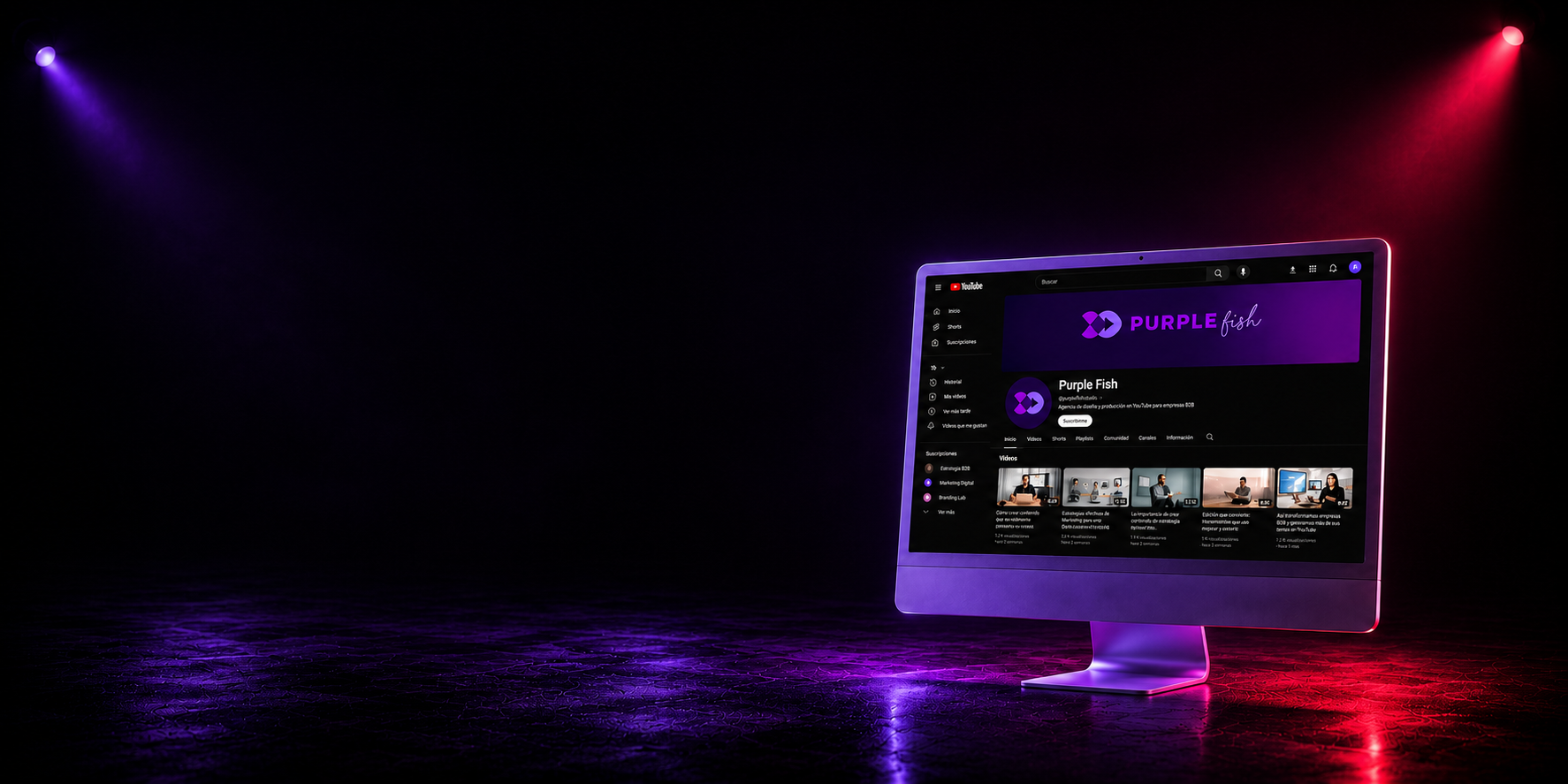 Purple Fish YouTube channel preview
